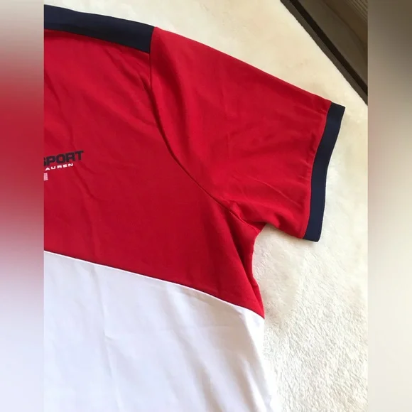 Polo Sport Ralph Lauren Red and Blue Polo Shirt